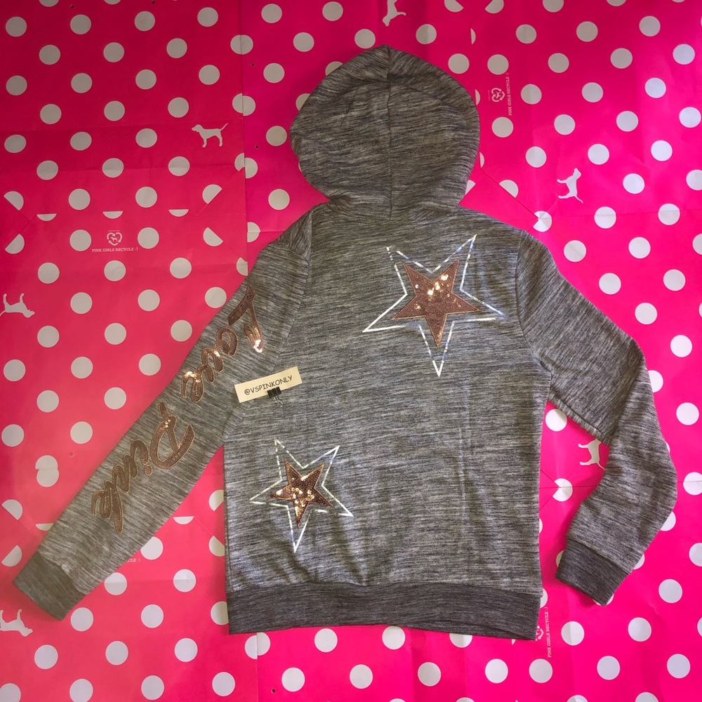 ‼️Sold out‼️VS PINK BLING PERFECT FULL-ZIP /Size M - Picture 5 of 6
